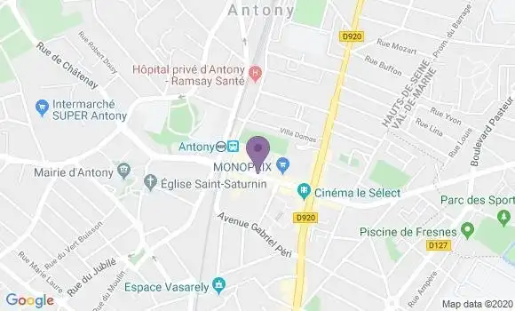 Localisation CIC Agence d
