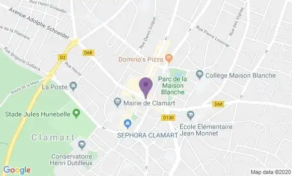Localisation CIC Agence de Clamart