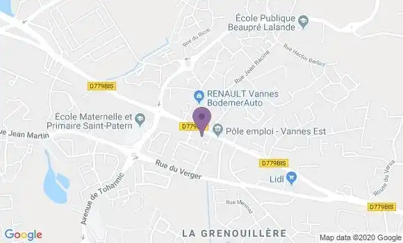 Localisation Société Générale Agence de Séné