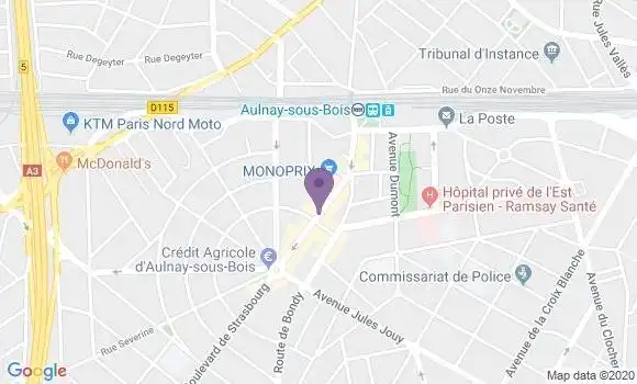 Localisation CIC Agence d