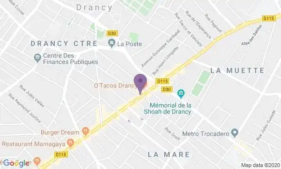 Localisation CIC Agence de Drancy