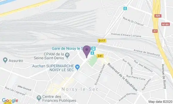 Localisation CIC Agence de Noisy le Sec