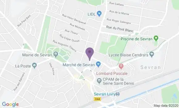 Localisation CIC Agence de Sevran