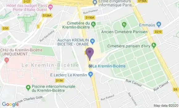 Localisation CIC Agence de Le Kremlin Bicêtre