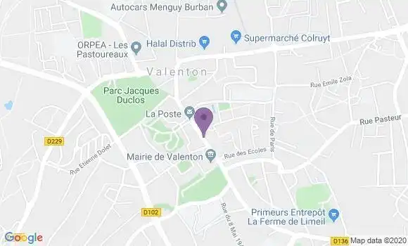 Localisation CIC Agence de Valenton