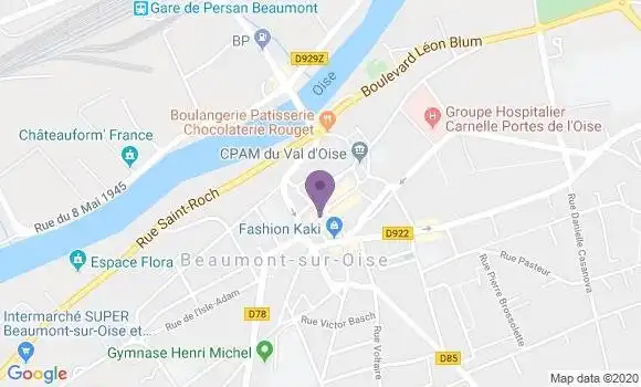 Localisation CIC Agence de Beaumont sur Oise