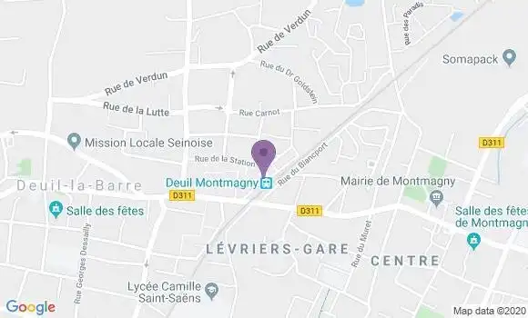 Localisation CIC Agence de Deuil la Barre