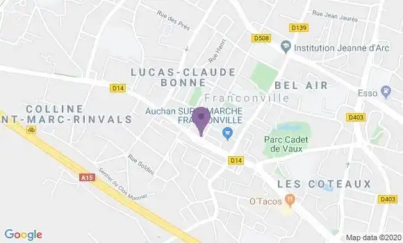 Localisation CIC Agence de Franconville