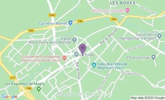 Localisation CIC Agence de Magny en Vexin