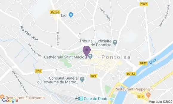 Localisation CIC Agence de Pontoise