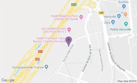 Localisation CIC Agence de Roissy Charles de Gaulle Entreprises