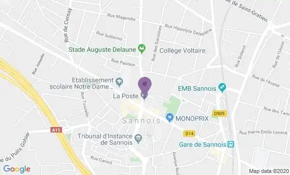 Localisation CIC Agence de Sannois