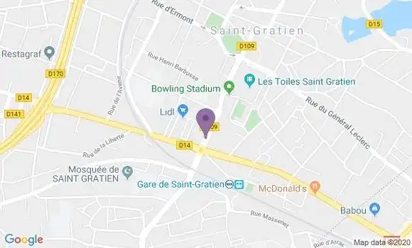 Localisation CIC Agence de Saint Gratien