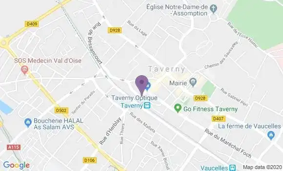 Localisation CIC Agence de Taverny