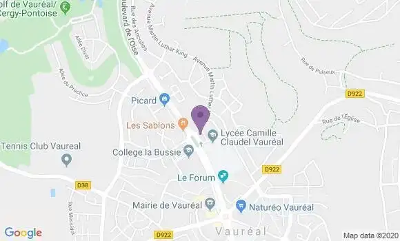 Localisation CIC Agence de Vauréal