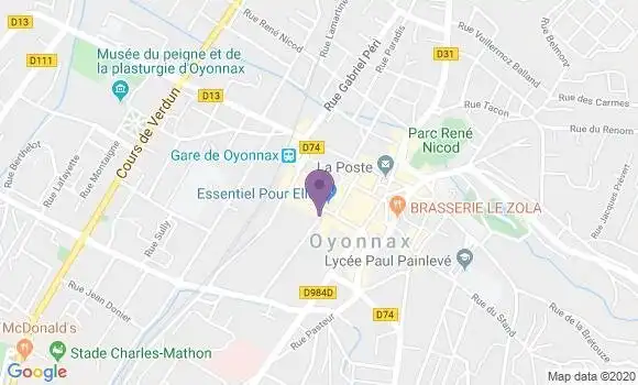 Localisation CIC Agence d