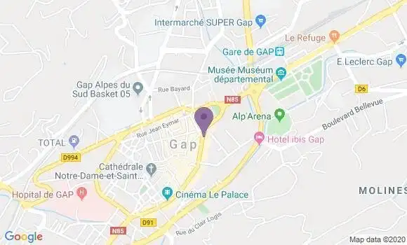Localisation CIC Agence de Gap