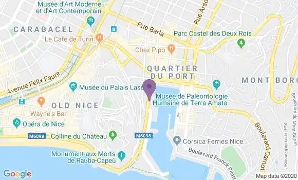 Localisation CIC Agence de Nice Port