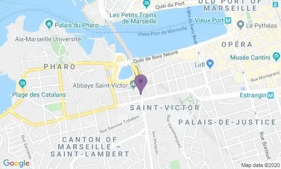 Localisation CIC Agence de Marseille Saint Victor