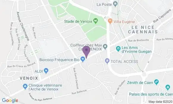 Localisation CIC Agence de Caen Venoix