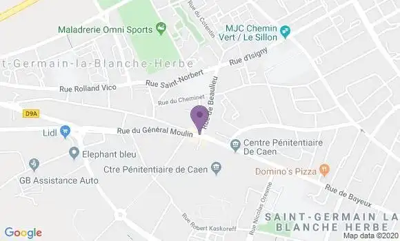 Localisation CIC Agence de Caen la Maladrerie