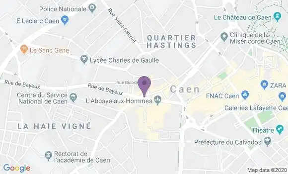 Localisation CIC Agence de Caen Hôtel de Ville