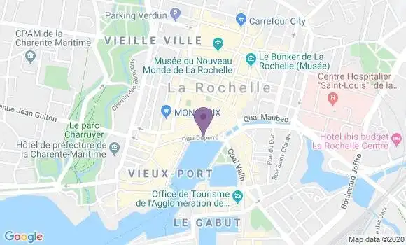 Localisation CIC Agence de La Rochelle Duperre