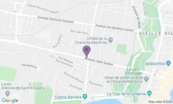 Localisation CIC Agence de La Rochelle Guiton