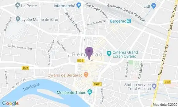 Localisation CIC Agence de Bergerac