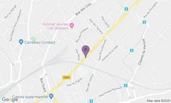 Localisation CIC Agence de Besançon Chaprais