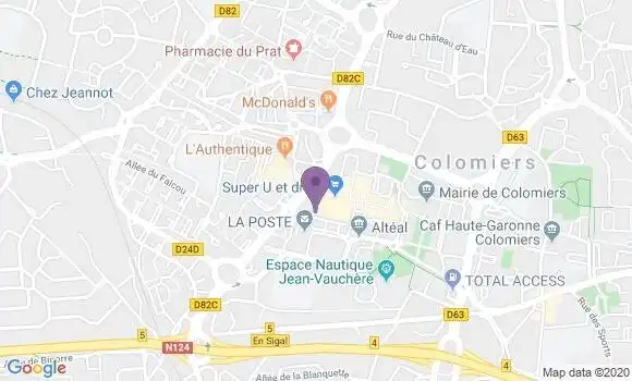 Localisation CIC Agence de Colomiers