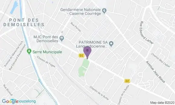 Localisation CIC Agence de Toulouse Pont des Demoiselles