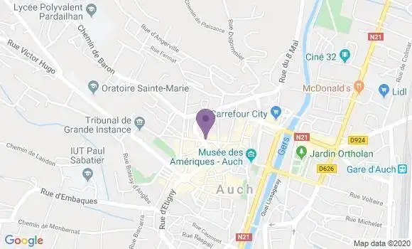Localisation CIC Agence d