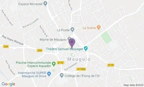 Localisation CIC Agence de Mauguio