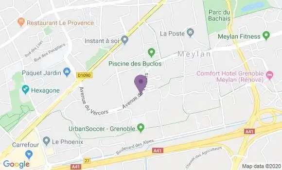 Localisation CIC Agence de Meylan