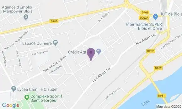 Localisation CIC Agence de Blois Cabochon
