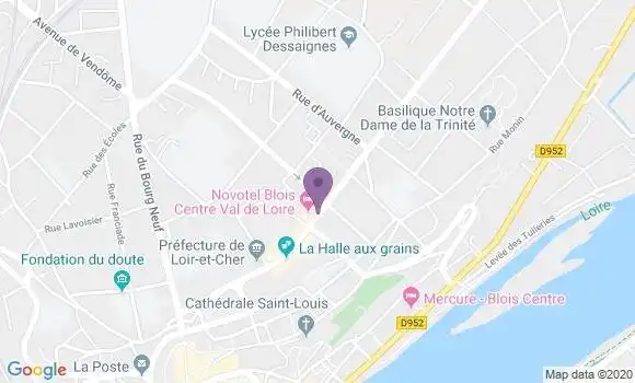 Localisation CIC Agence de Blois Maunoury