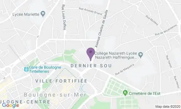 Localisation Société Générale Agence de Boulogne Dernier Sou