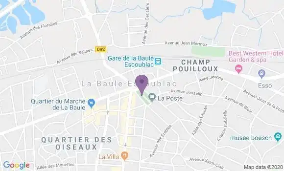 Localisation CIC Agence de La Baule