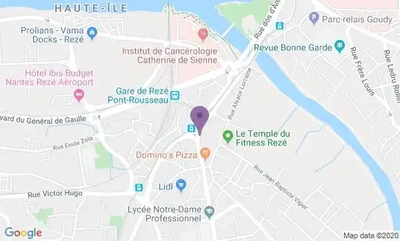 Localisation CIC Agence de Rezé
