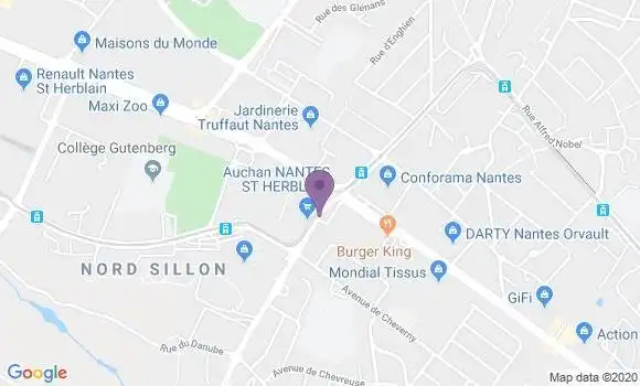 Localisation CIC Agence de Saint Herblain Thebaudières