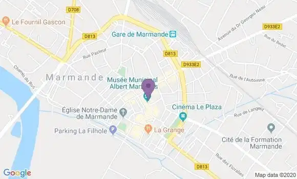 Localisation CIC Agence de Marmande