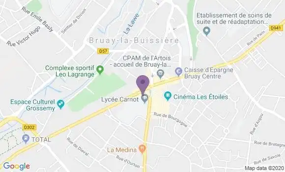 Localisation Société Générale Agence de Bruay le Buissière
