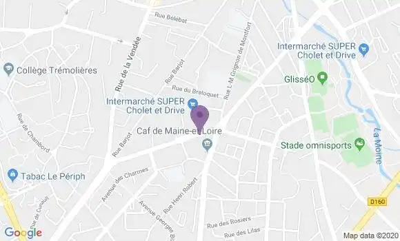 Localisation CIC Agence de Cholet la Marne