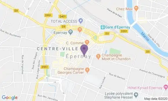 Localisation CIC Agence d