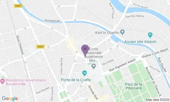 Localisation CIC Agence de Nancy 3 Maisons
