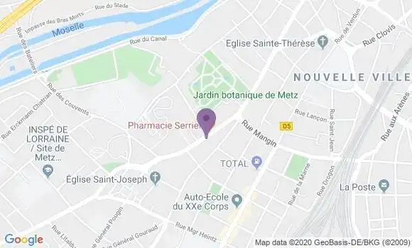 Localisation CIC Agence de Montigny lès Metz
