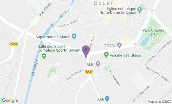 Localisation CIC Agence de Douai l