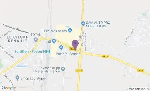 Localisation CIC Agence de La Chapelle en Serval