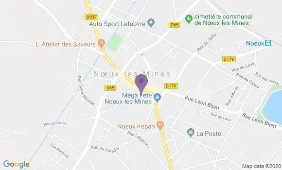 Localisation Société Générale Agence de Noeux les Mines